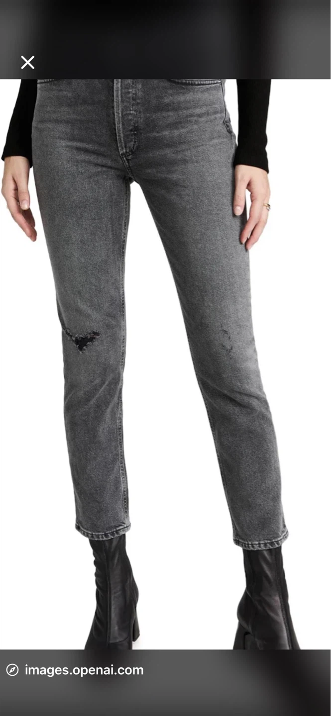 Citizens of Humanity Jolene Grey Denim Jeans - photo 4