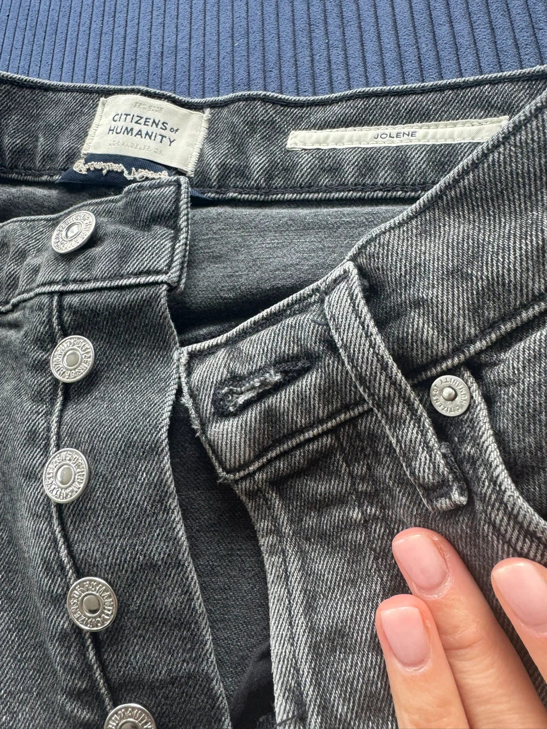 Citizens of Humanity Jolene Grey Denim Jeans