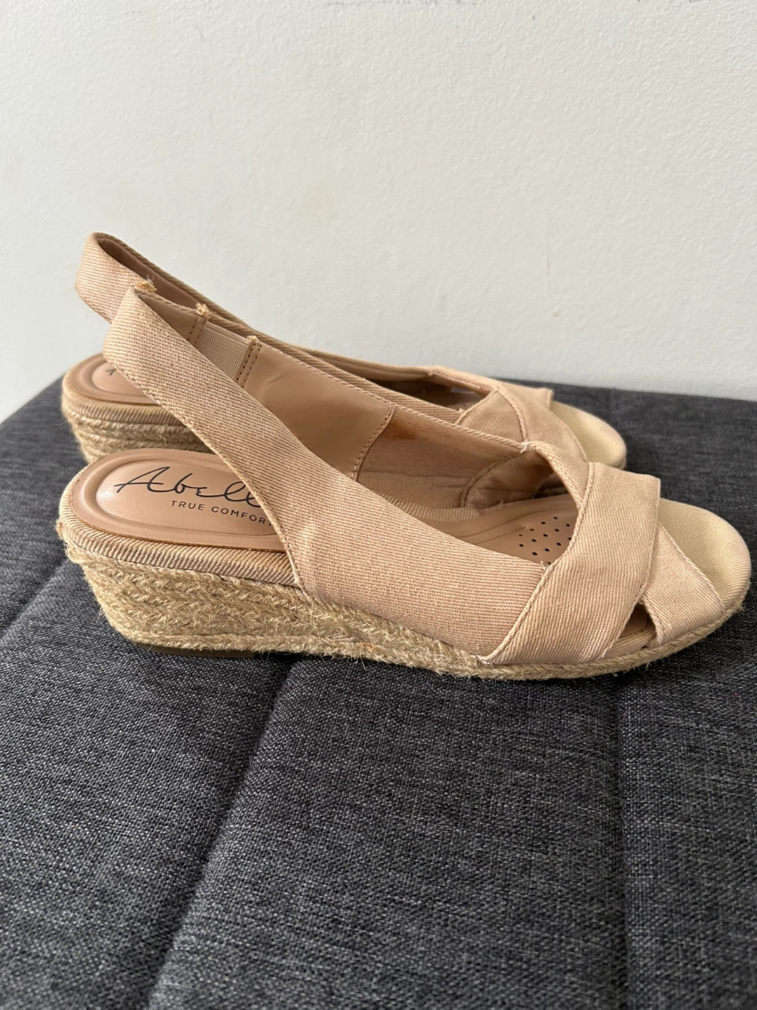 Abella Women's Tan Slingback Wedge Sandals - photo 3