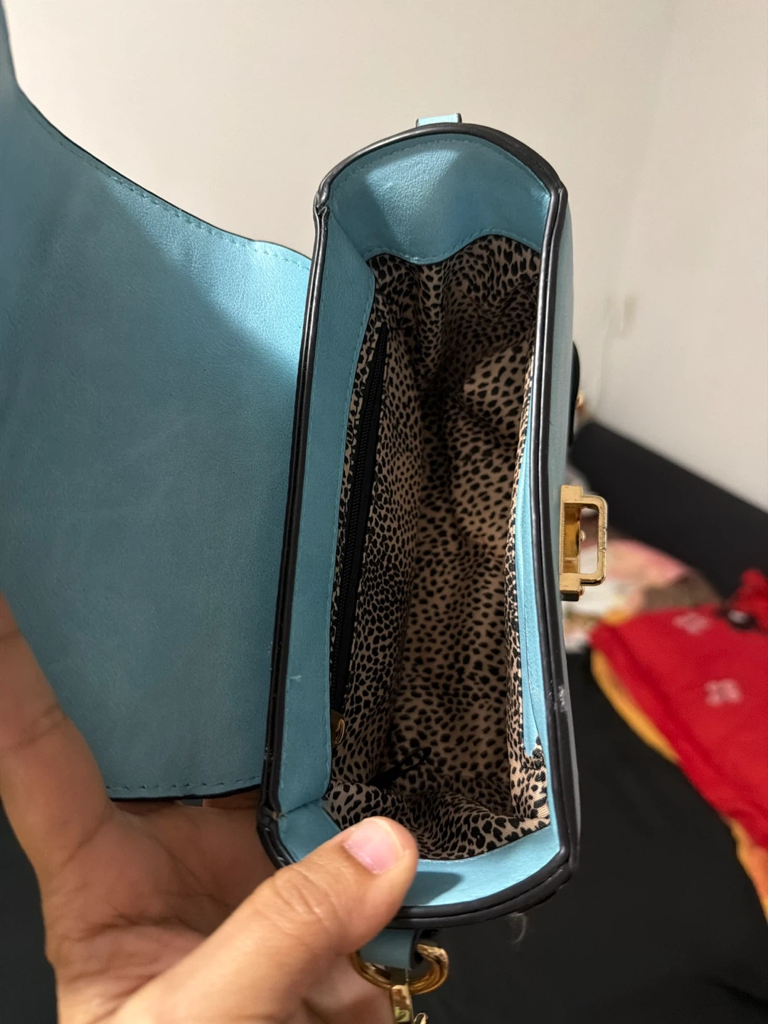 Light Blue Crossbody Handbag - photo 3
