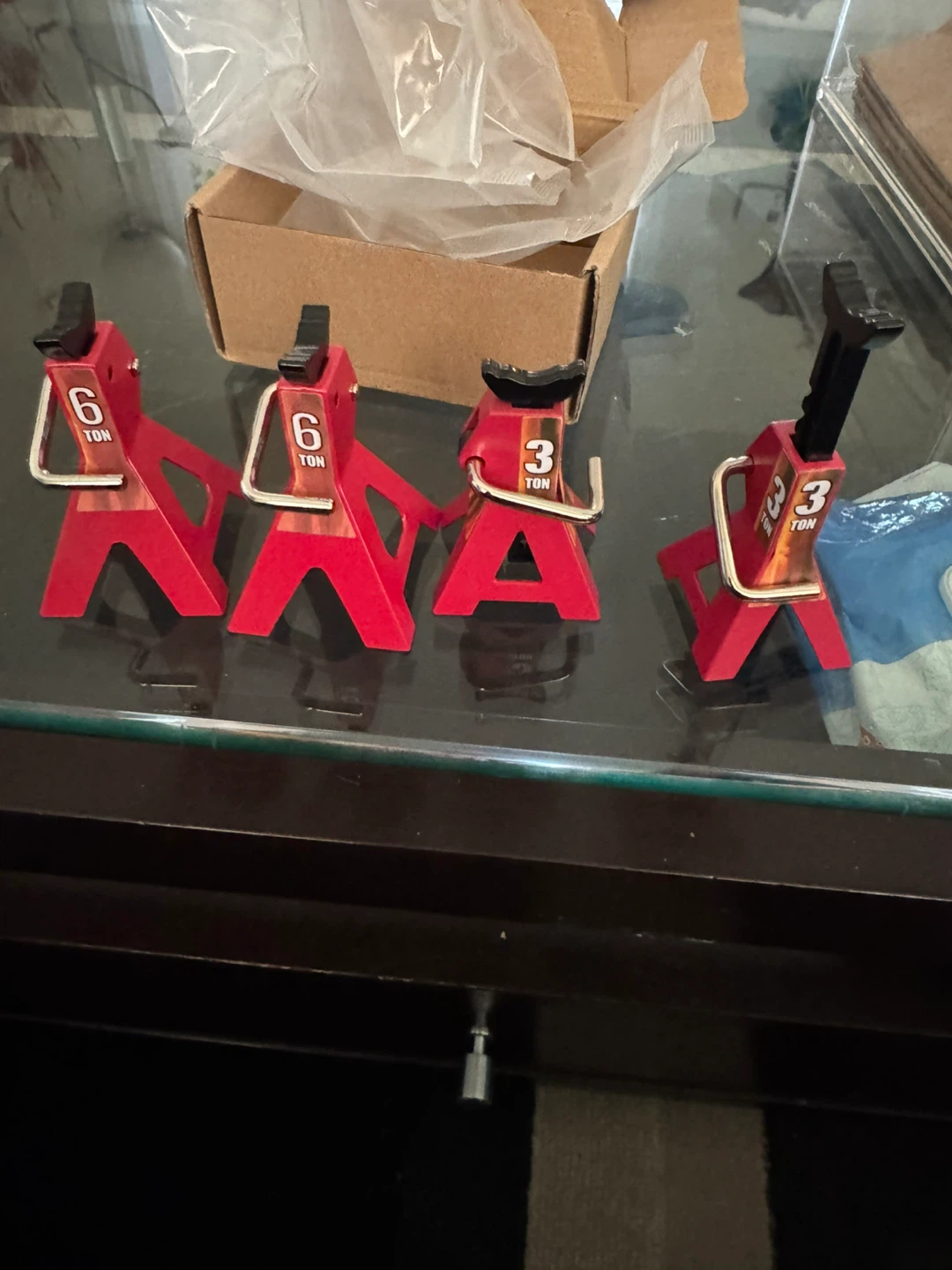 Red 6 Ton Jack Stands (Set of 4)