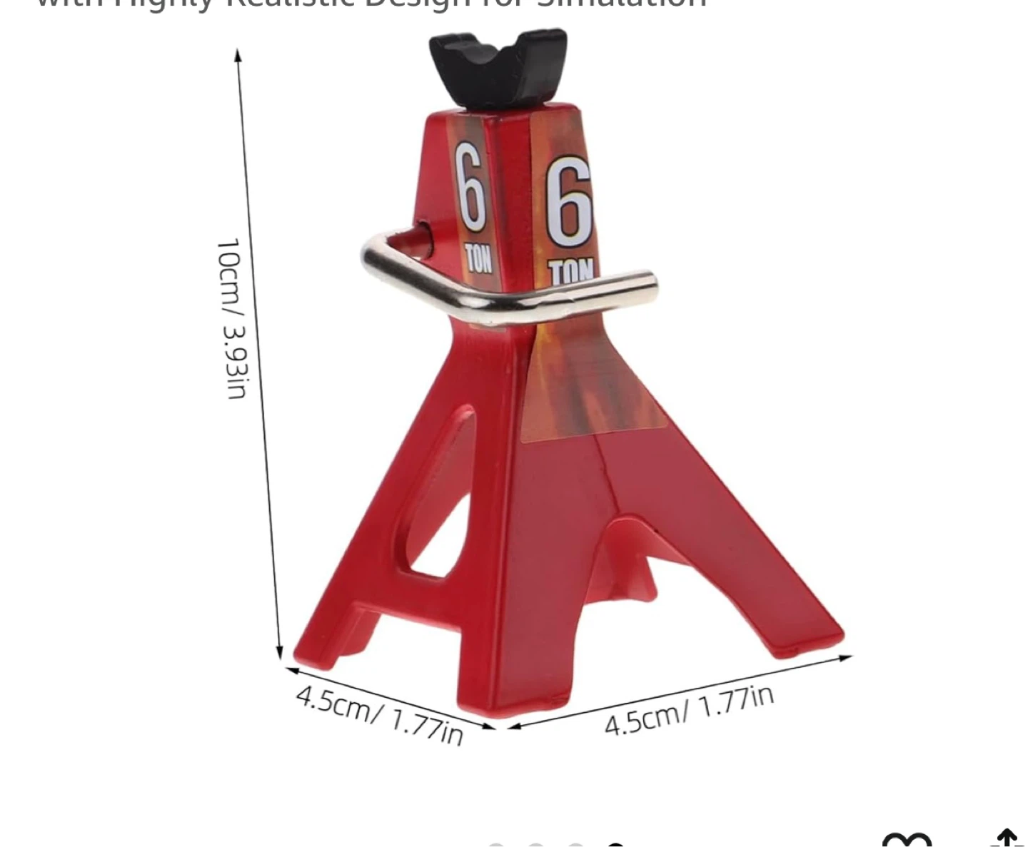 Red 6 Ton Jack Stands (Set of 4) - photo 2