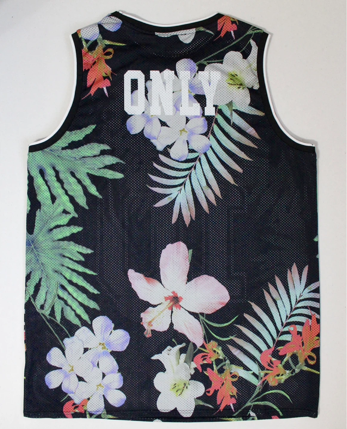 Topshop Womens Mesh Tank Top Jersey Size Medium ‘Locals Only 10’ - photo 5