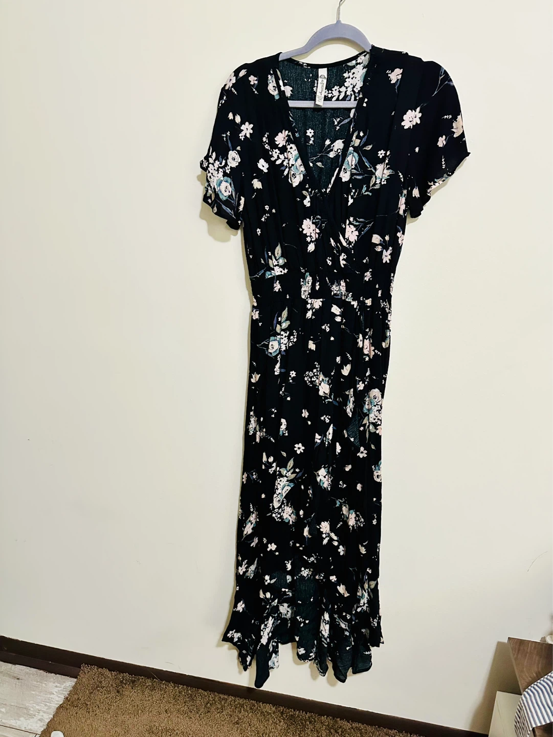 American Rag Floral Faux Wrap Maxi Dress