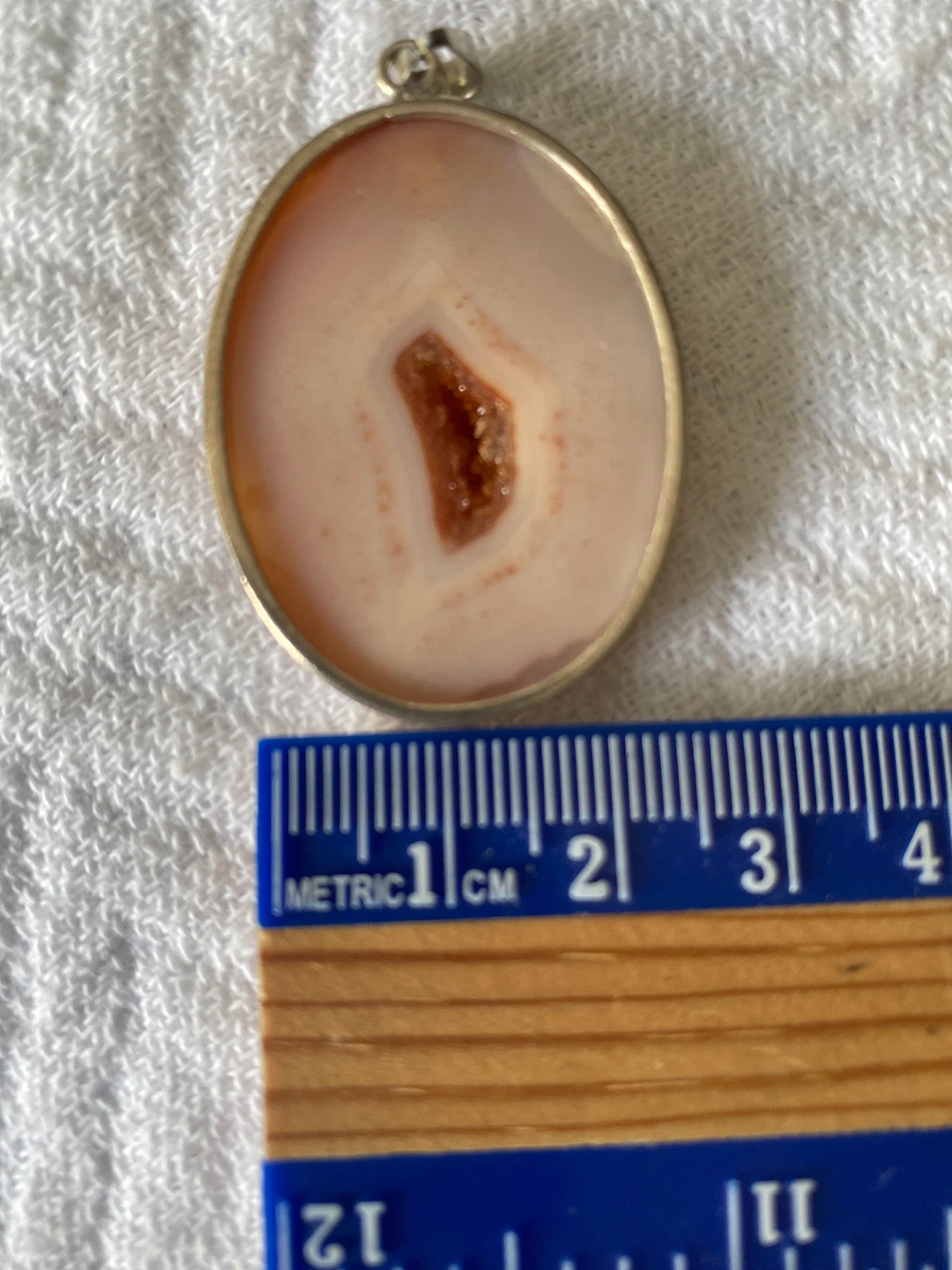Silver Oval Agate Pendant - photo 3