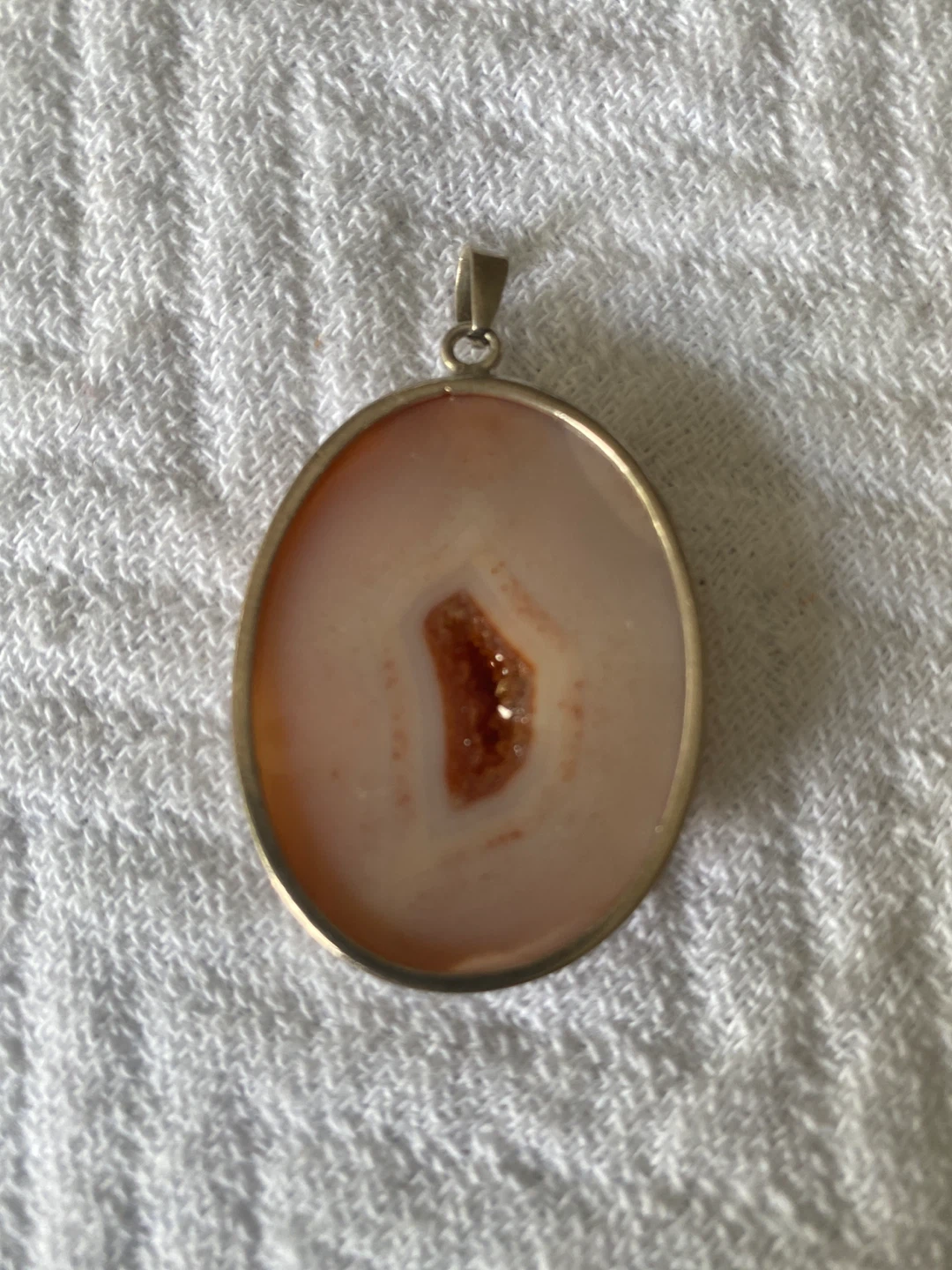 Silver Oval Agate Pendant - photo 4