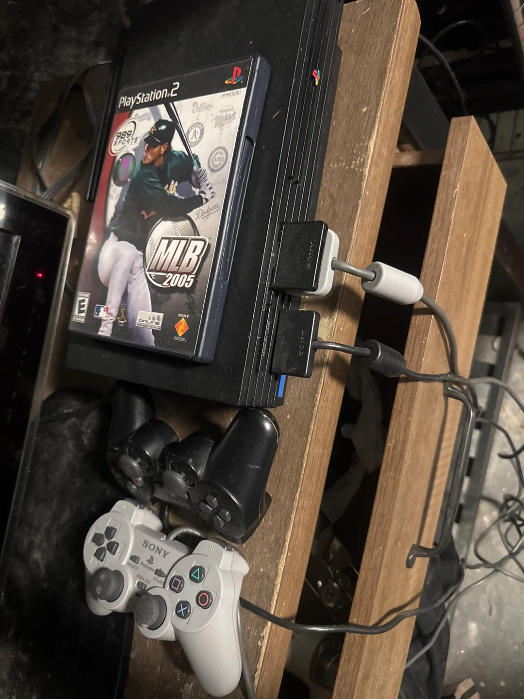 PlayStation 2 MLB 2005 Video Game with Controllers