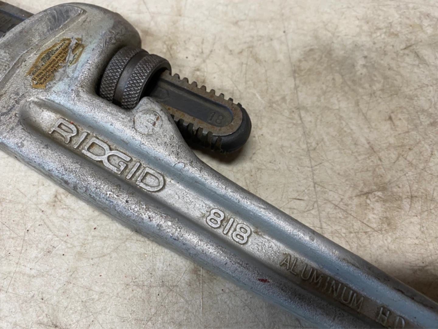 Ridgid 18” aluminum pipe wrench - photo 4