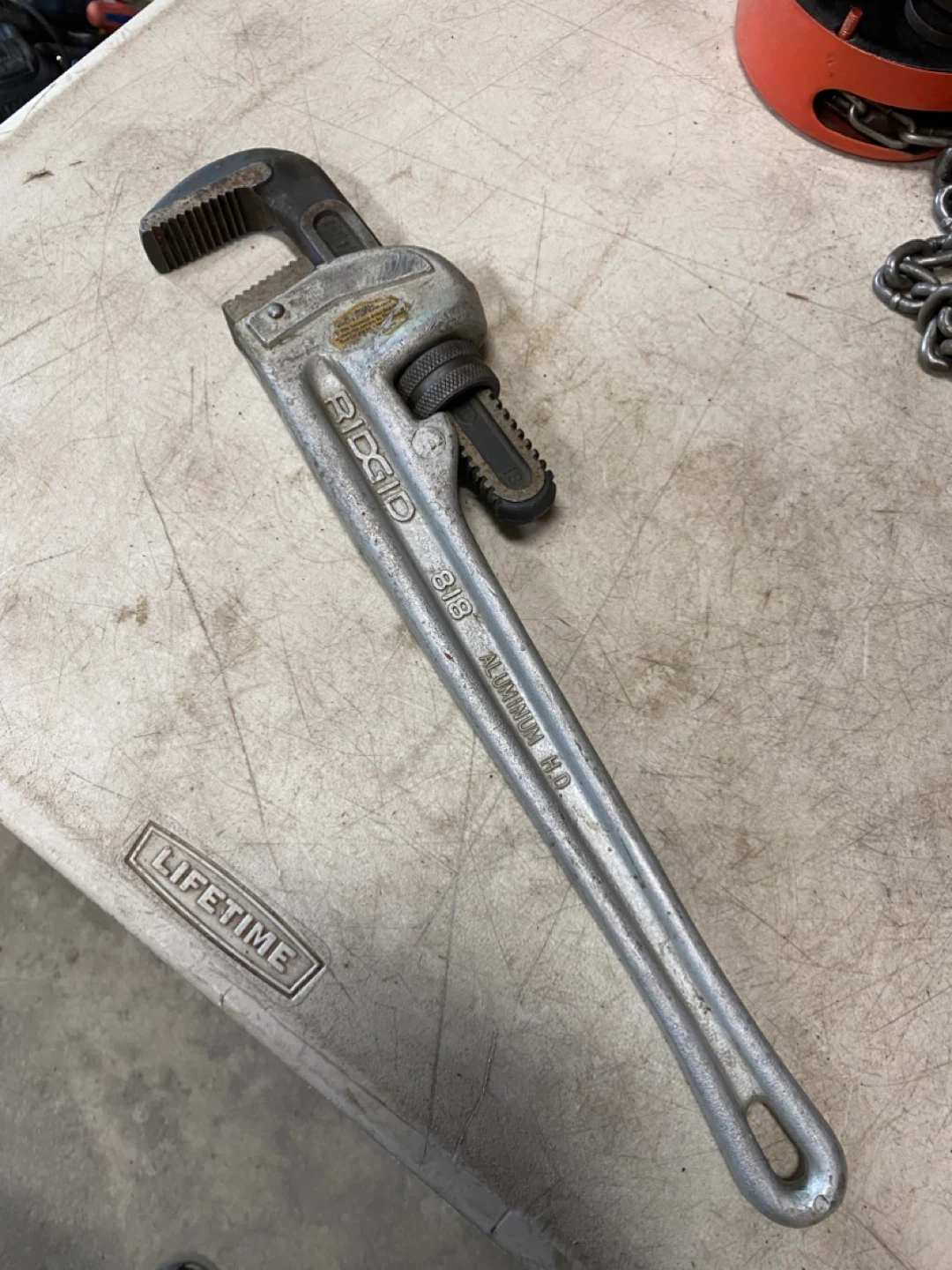 Ridgid 18” aluminum pipe wrench