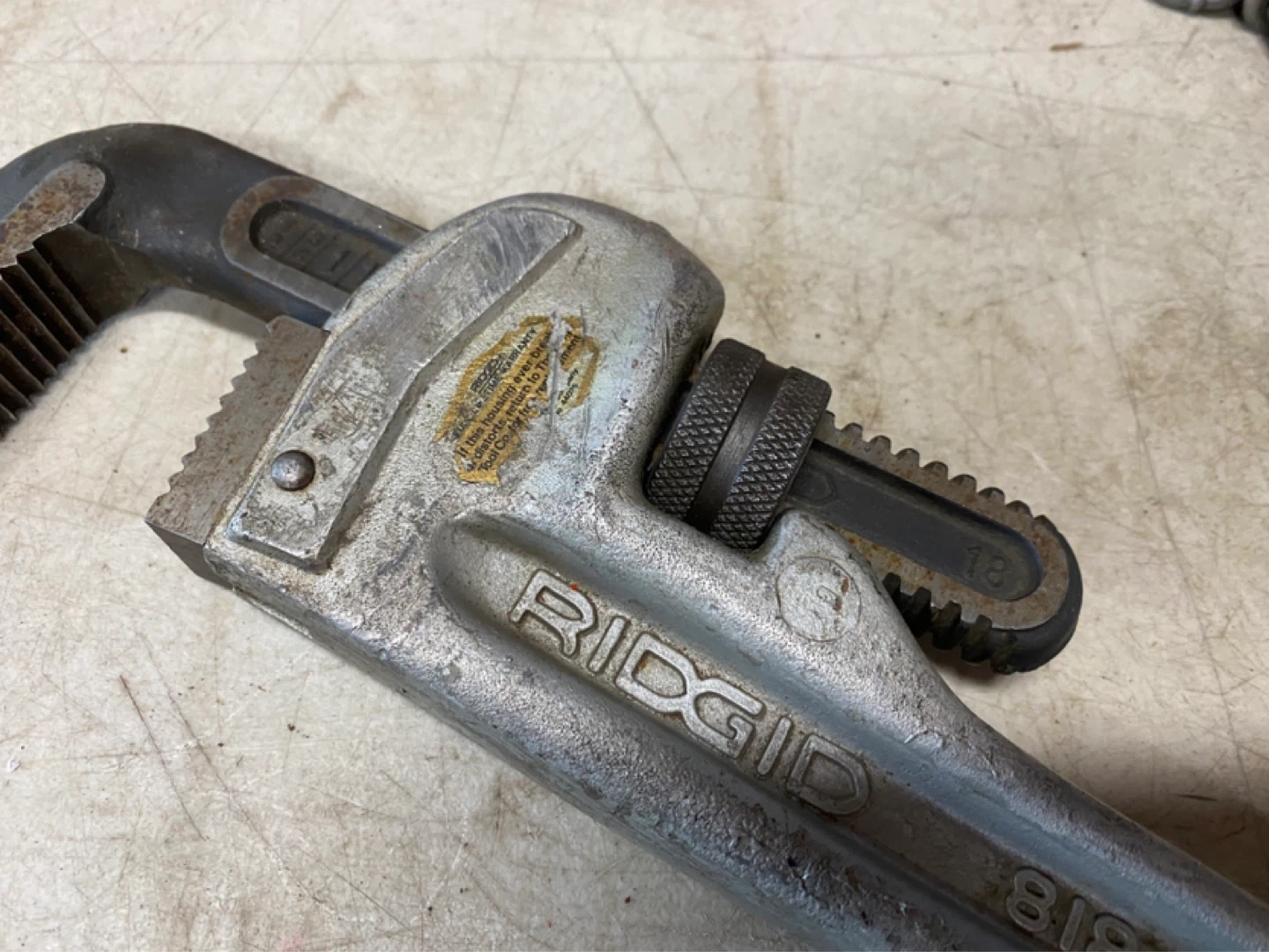 Ridgid 18” aluminum pipe wrench - photo 3