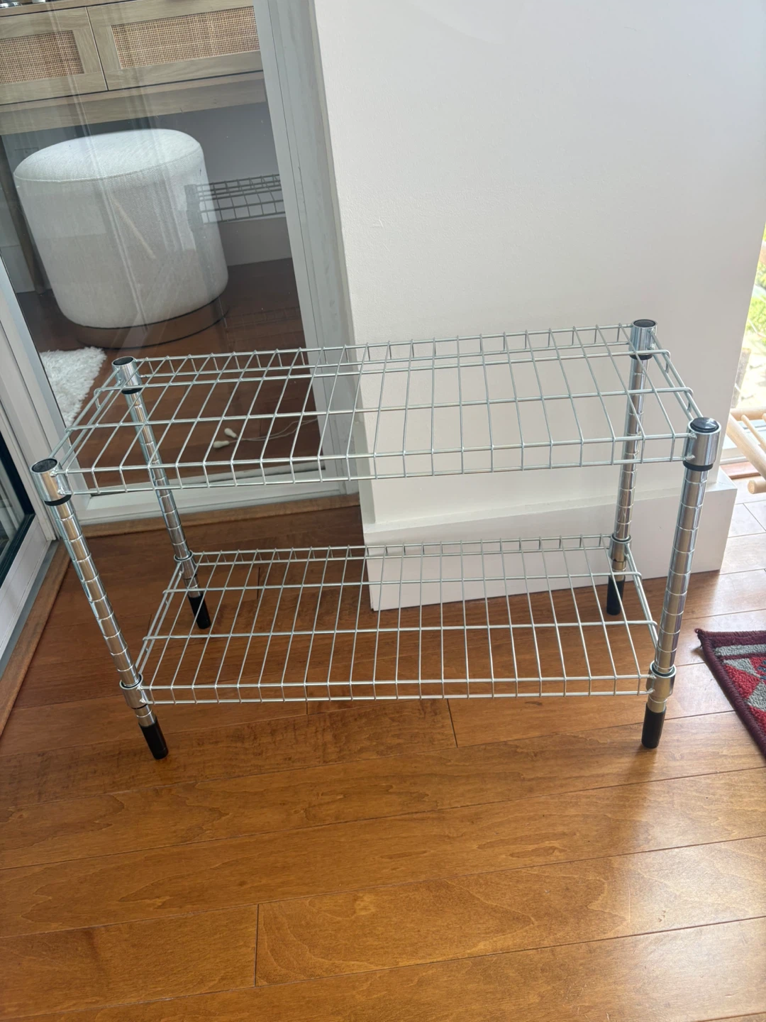 Two-Tier Wire Shelving Unit
