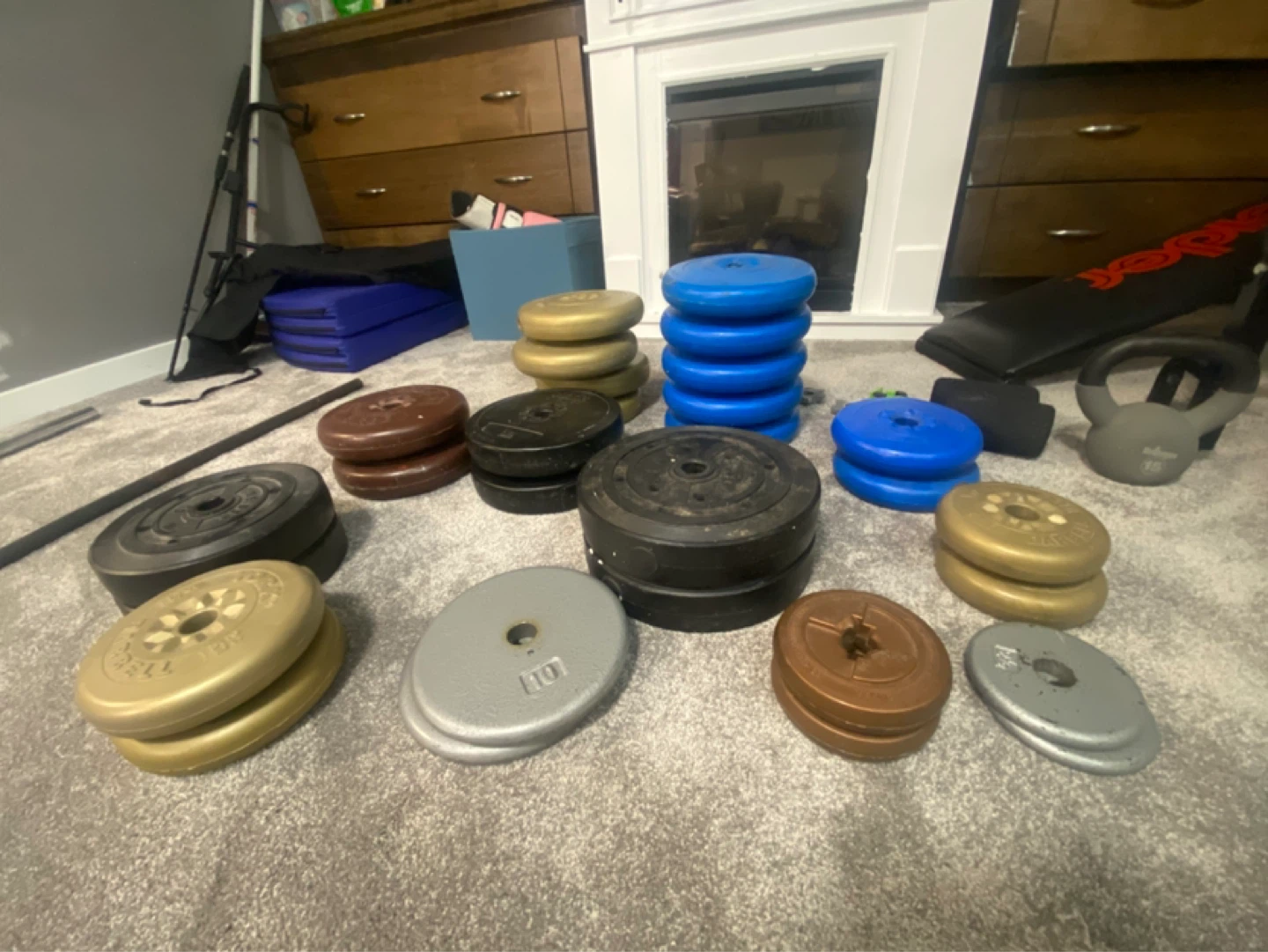 Weight Plates Set - York, Weider, Sears Roebuck - photo 2