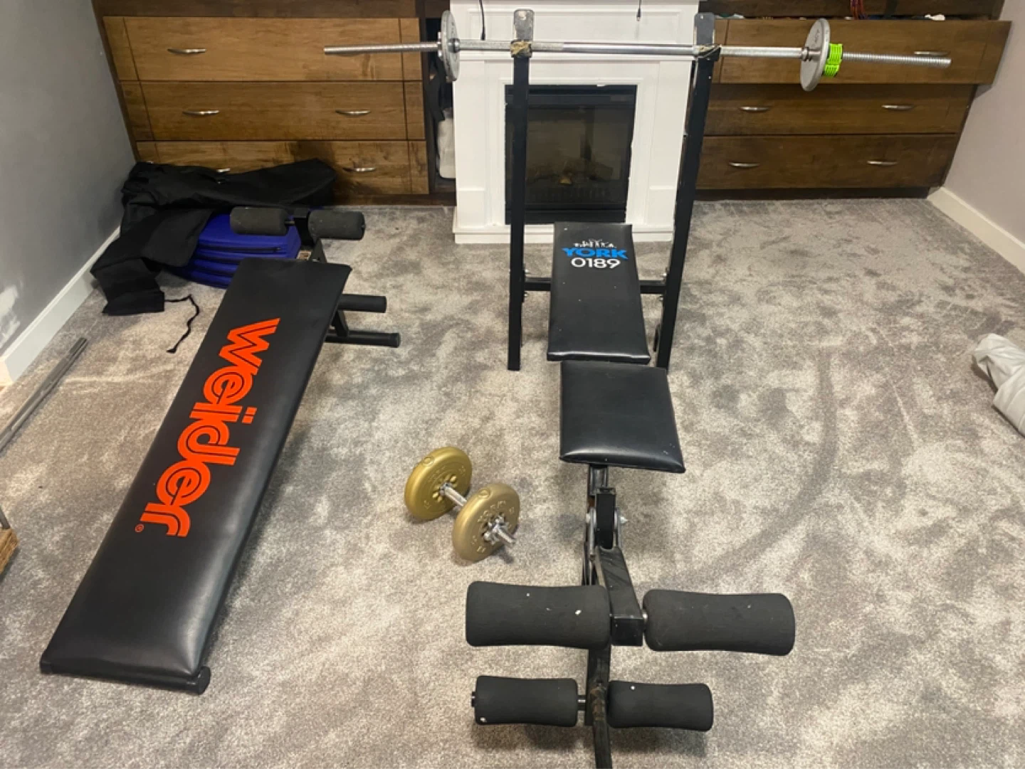 Weight Plates Set - York, Weider, Sears Roebuck