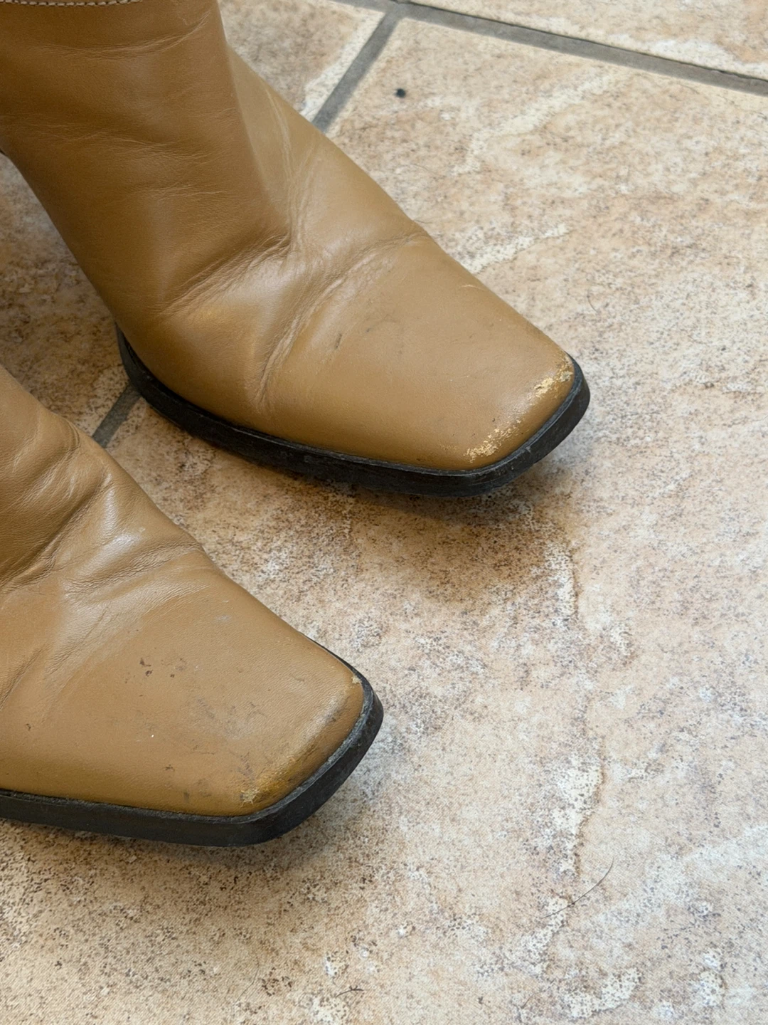 Vintage Italian Tan Leather Ankle Boots - photo 3