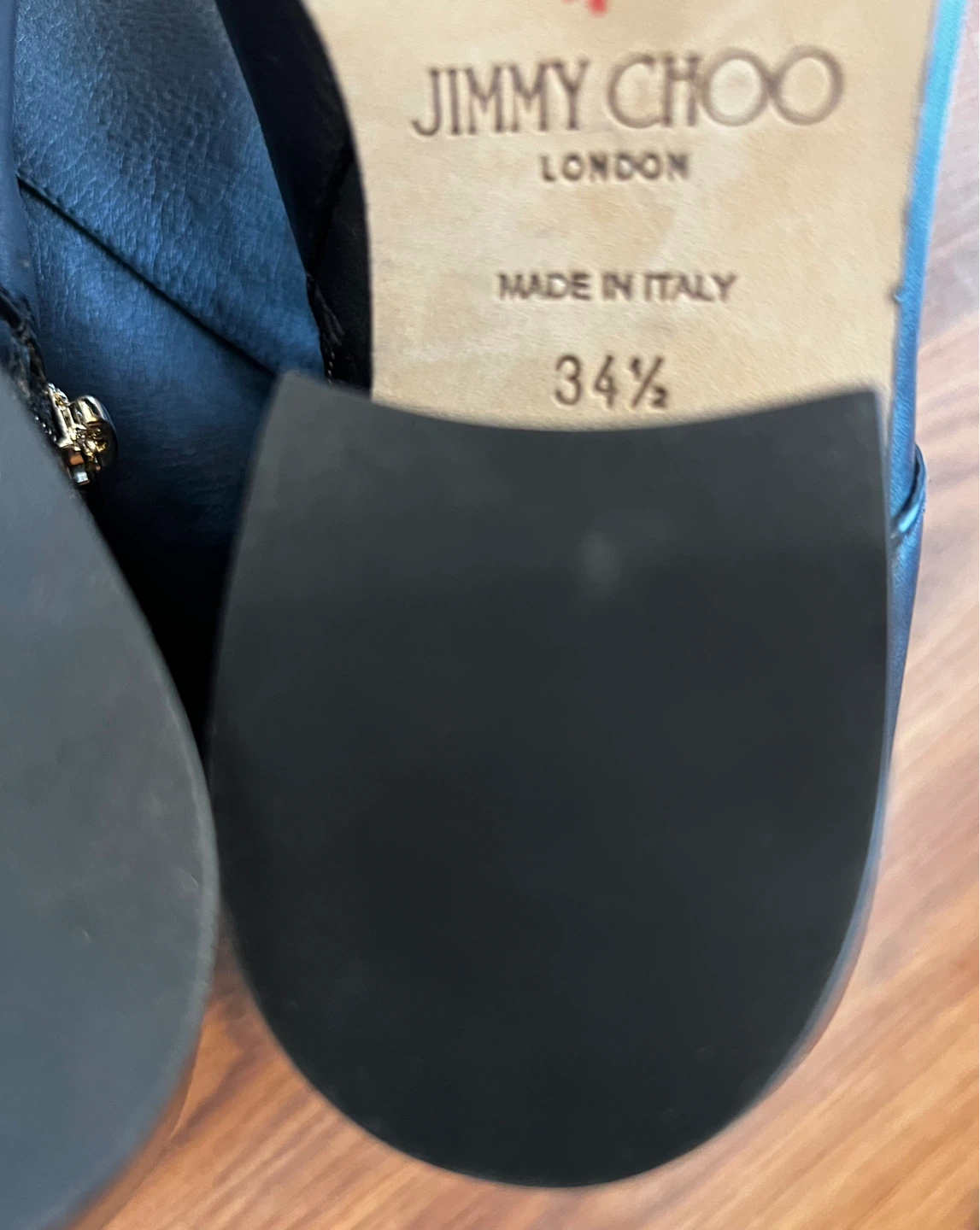 Authentic Brand New Jimmy Choo Black Leather Knee-High Boots - photo 5