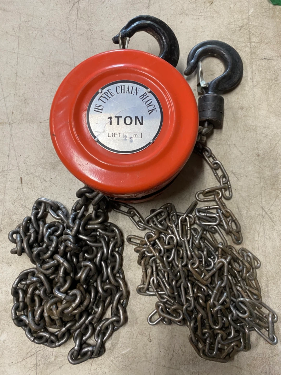 1 ton hoist chain block HS