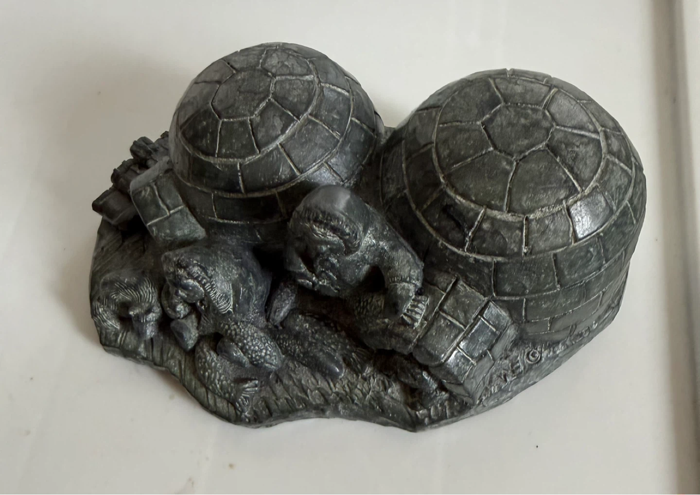 Stone Carving Igloo Scene with Figures