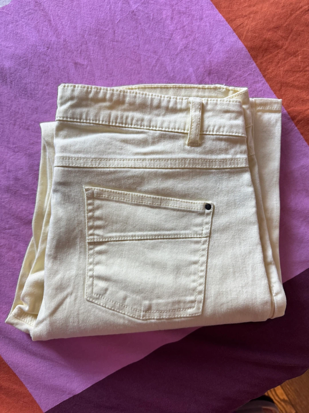 Yellow Straight Leg Jeans