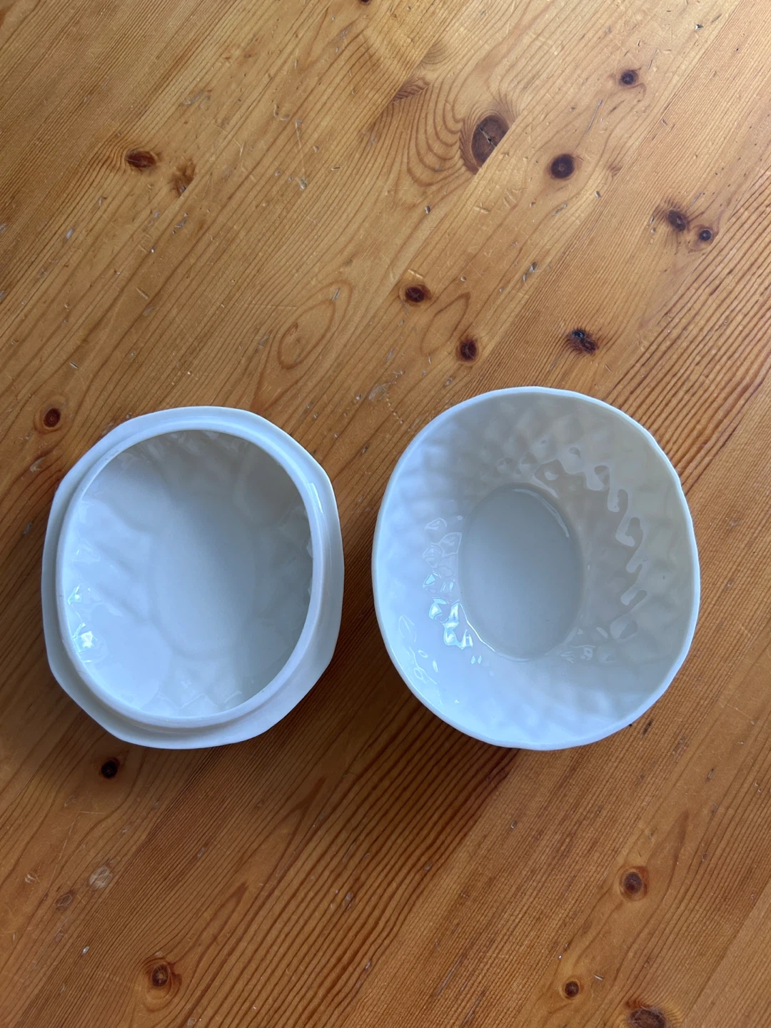 Belleek China Trinket Dish with Lid - photo 3