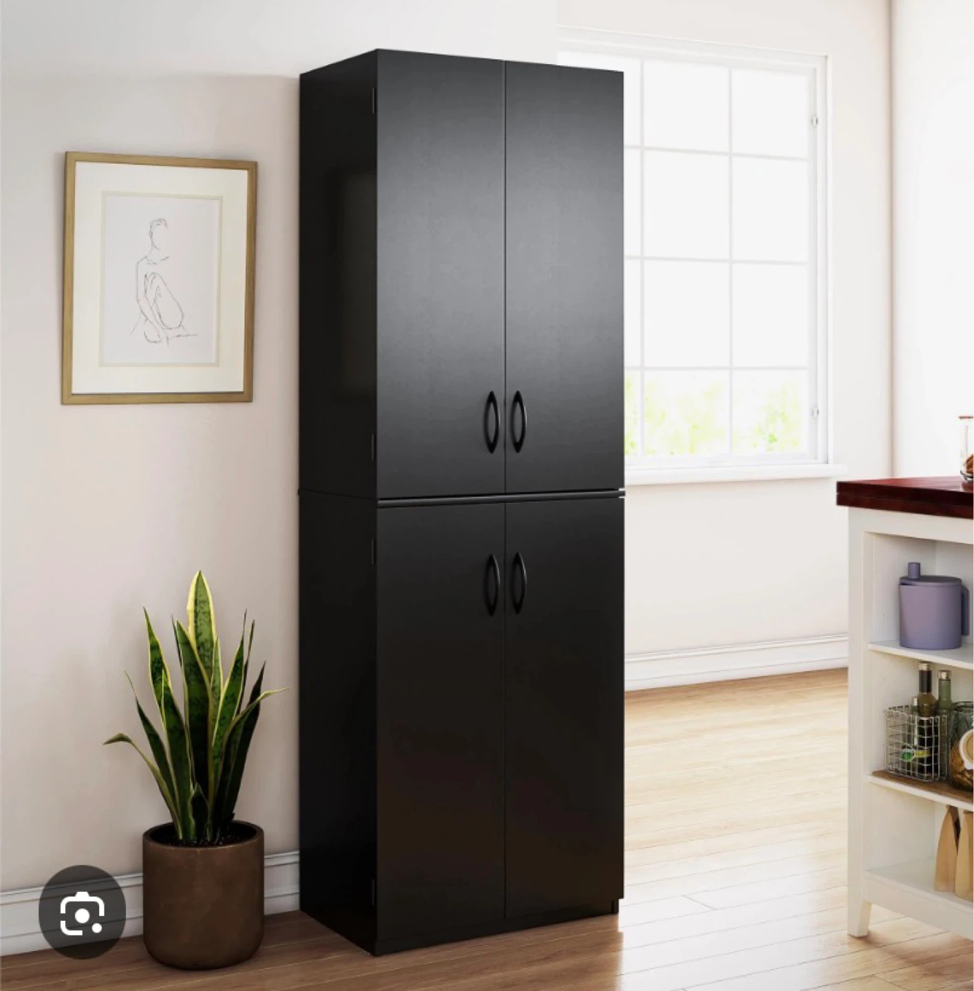 Tall Storage Cabinet with Double Doors - photo 4