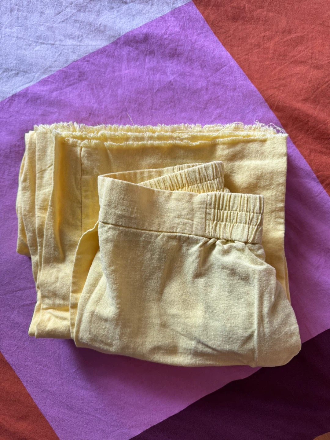 Yellow Wide-Leg Pants