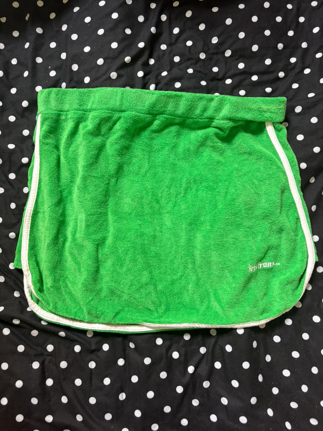 Iets Frans... Green Terry Cloth Skirt