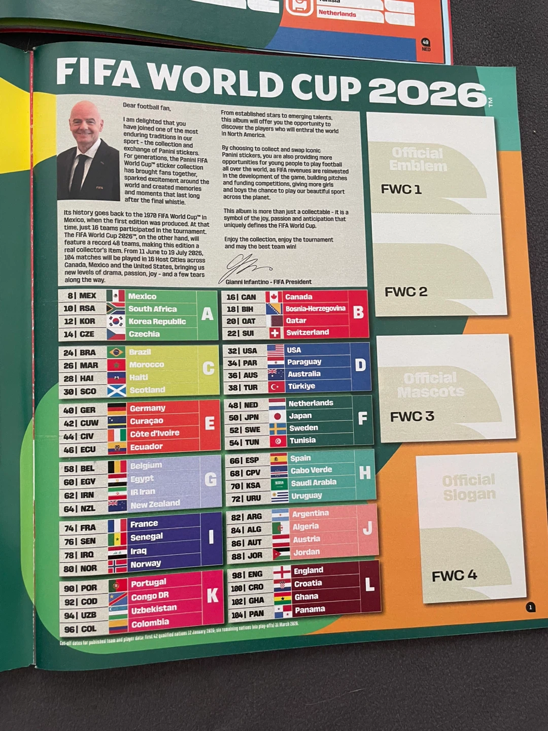Panini FIFA World Cup 2026 Official Sticker Collection Album - photo 3