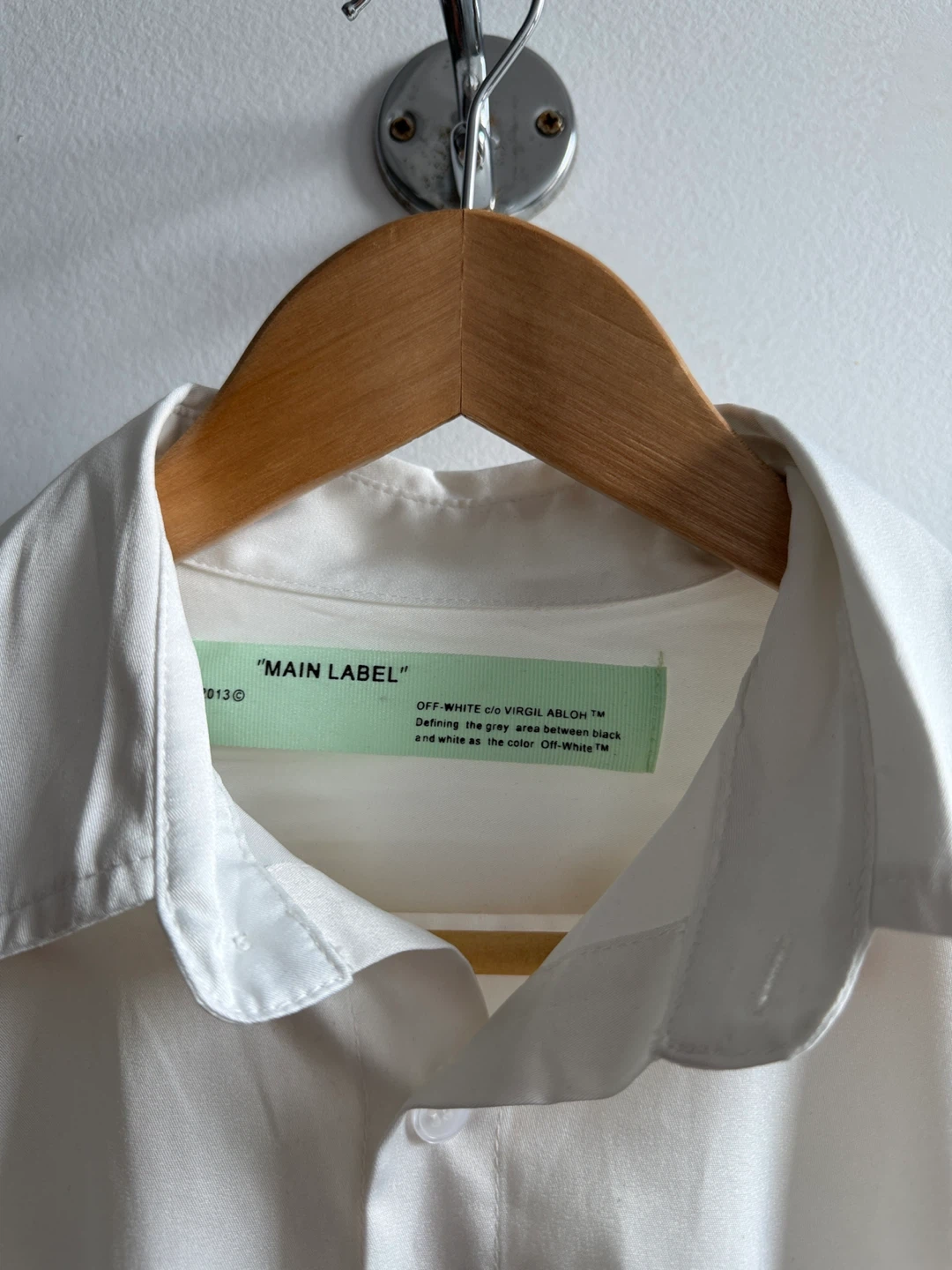 OFF-WHITE "Main Label" Skeleton Graphic Button-Up Shirt - photo 4