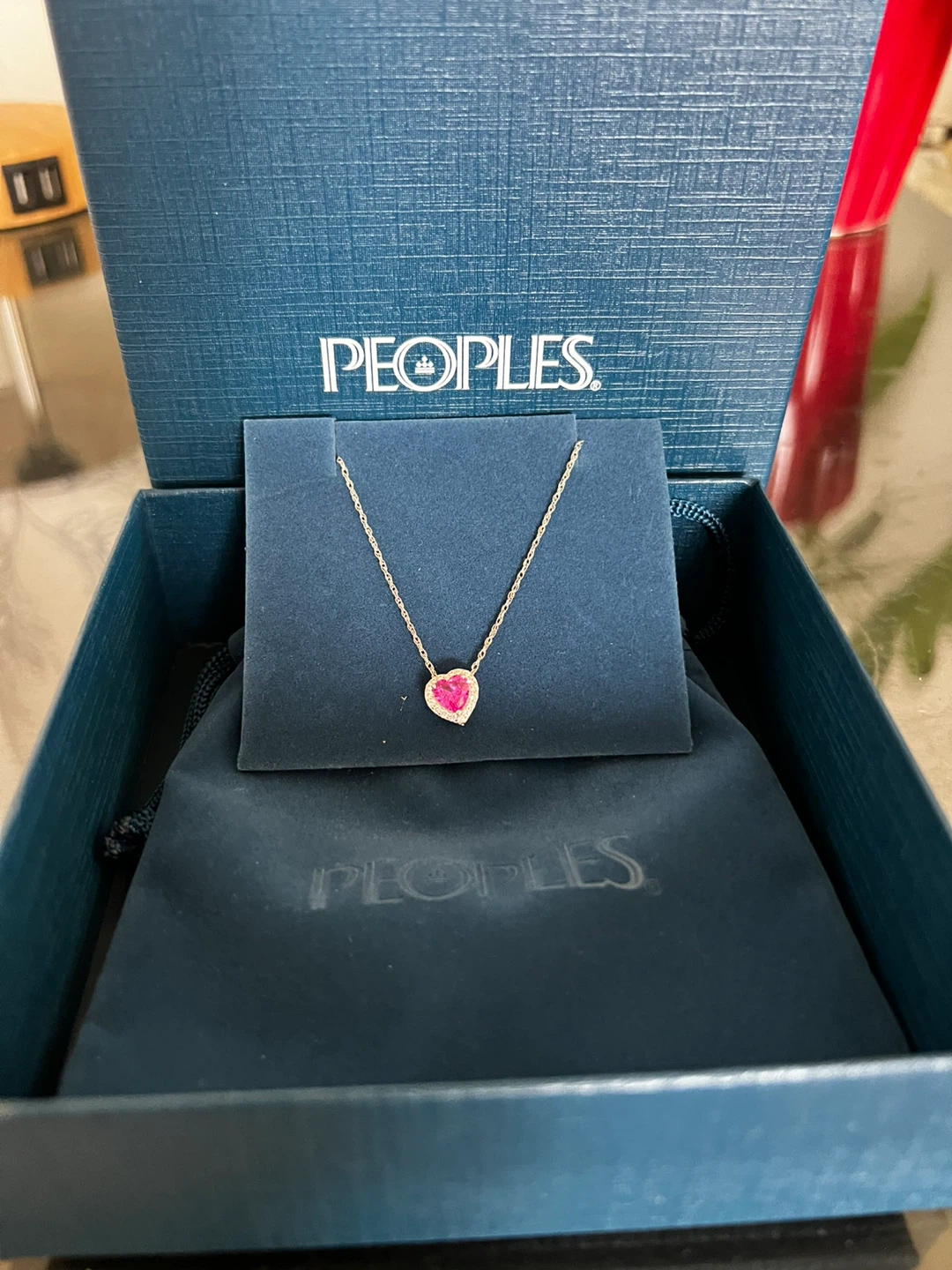 Peoples Heart Pendant Necklace