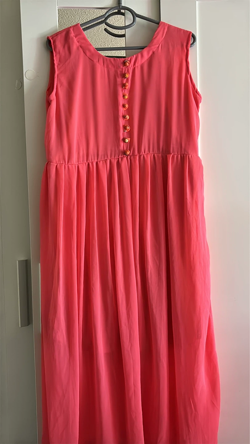 Women's Floral Print Maxi Dress with Sheer Kimono - photo 2