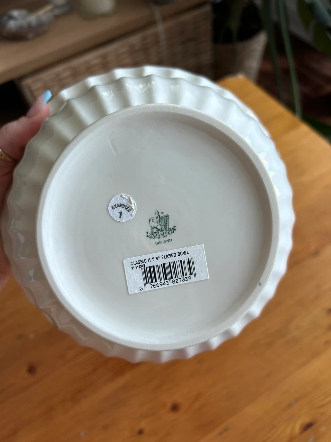 Belleek Classic Ivy 8" Flared Bowl - photo 5