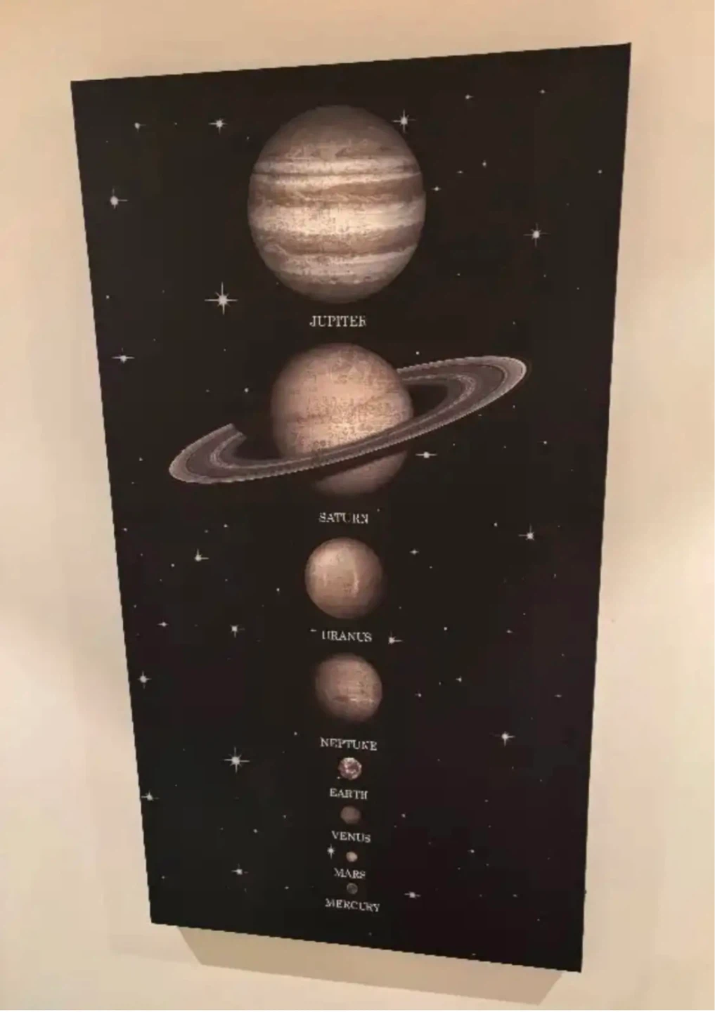 Pottery Barn Kids LED Solar System hanging decor paid $264