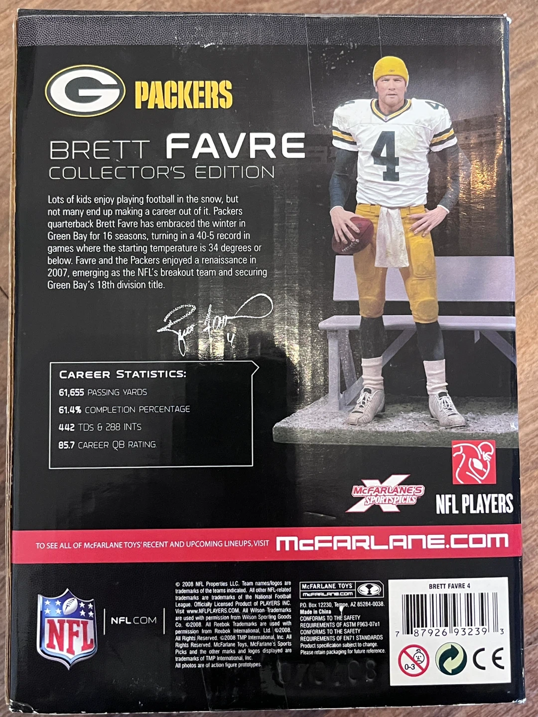 McFarlane Toys Brett Favre Collector's Edition Action Figure - photo 2