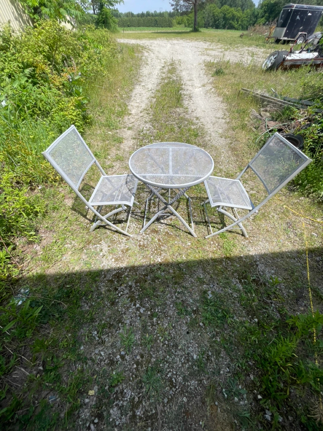 3 Piece Steel Bistro Set - photo 2
