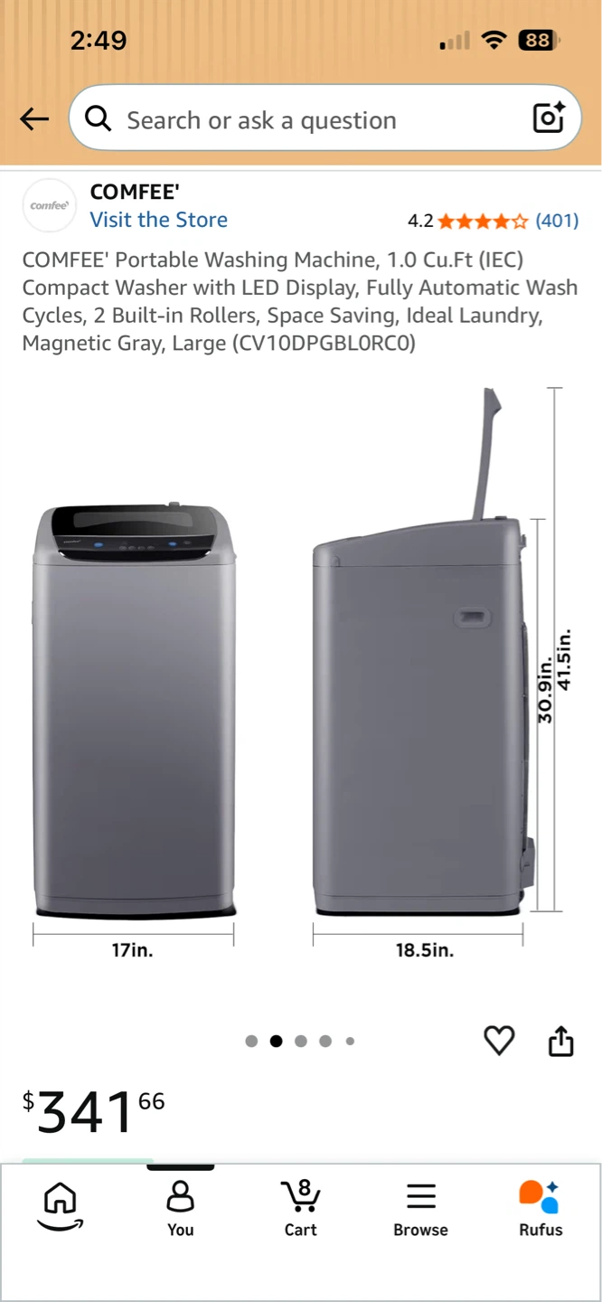 Move out Sale!Comfee Portable Washing Machine - photo 4