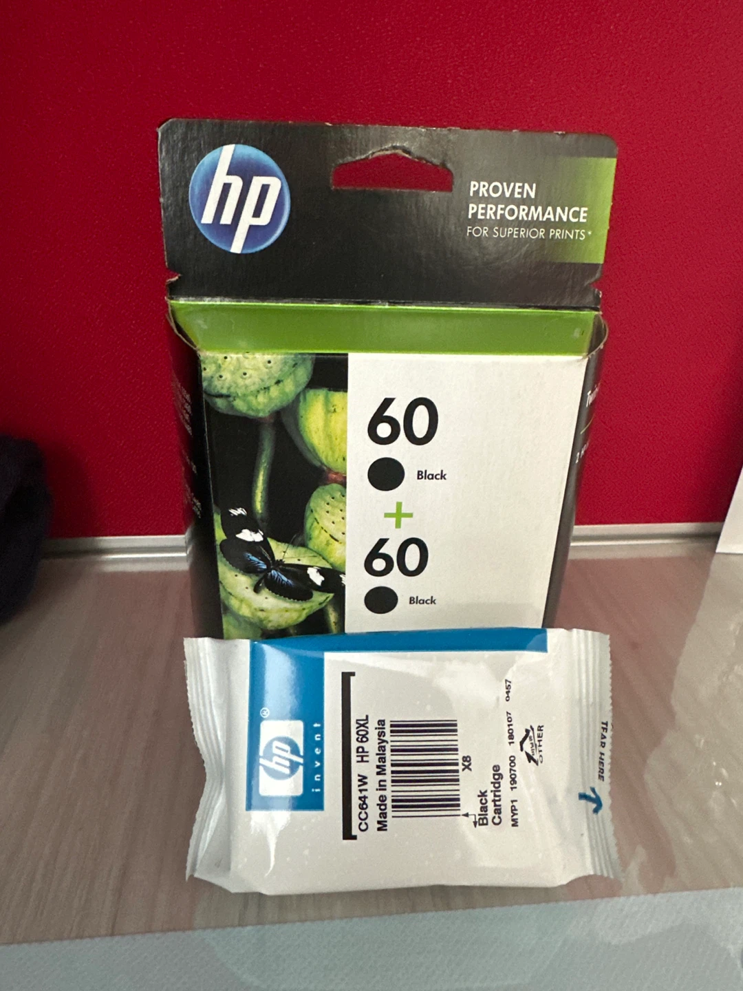 HP Twin-pack Black Ink Cartridges 60