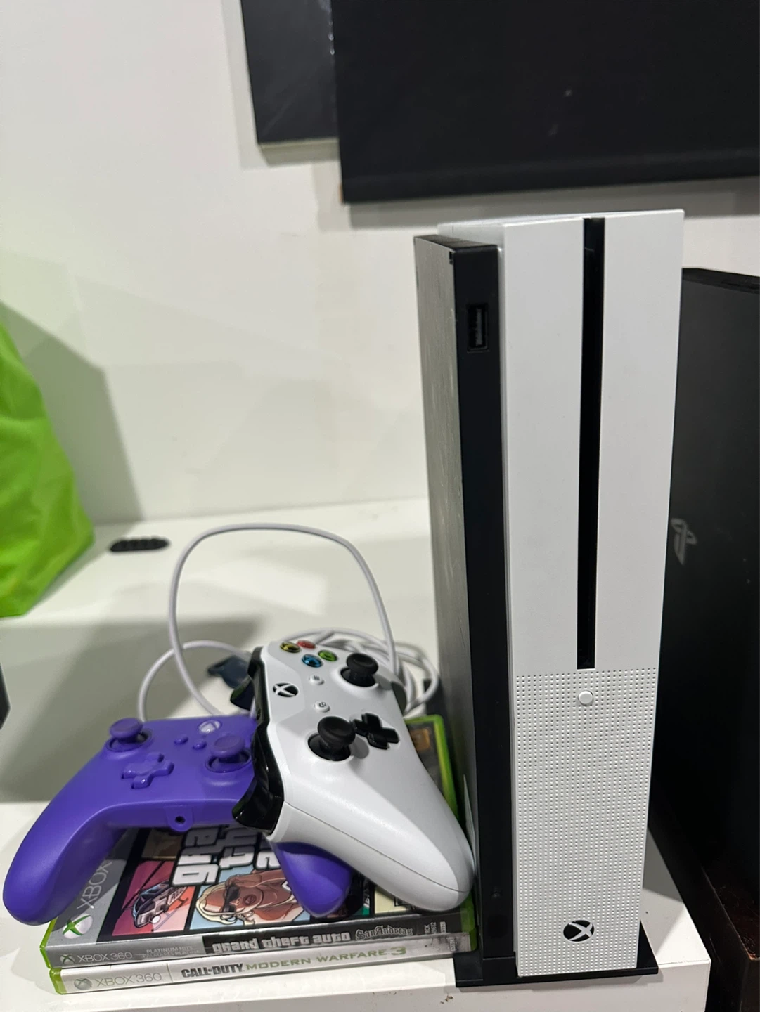 Xbox One S Console with Controllers and Games