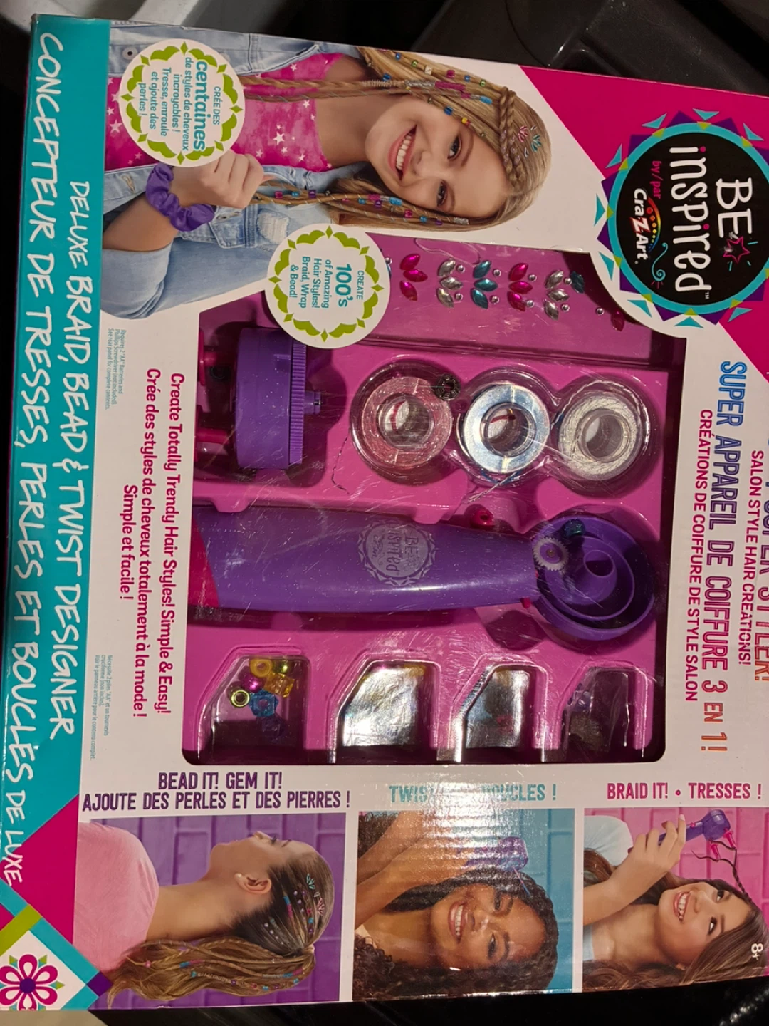 Be Inspired Deluxe Braid, Bead & Twist Designer Hair Styling Kit