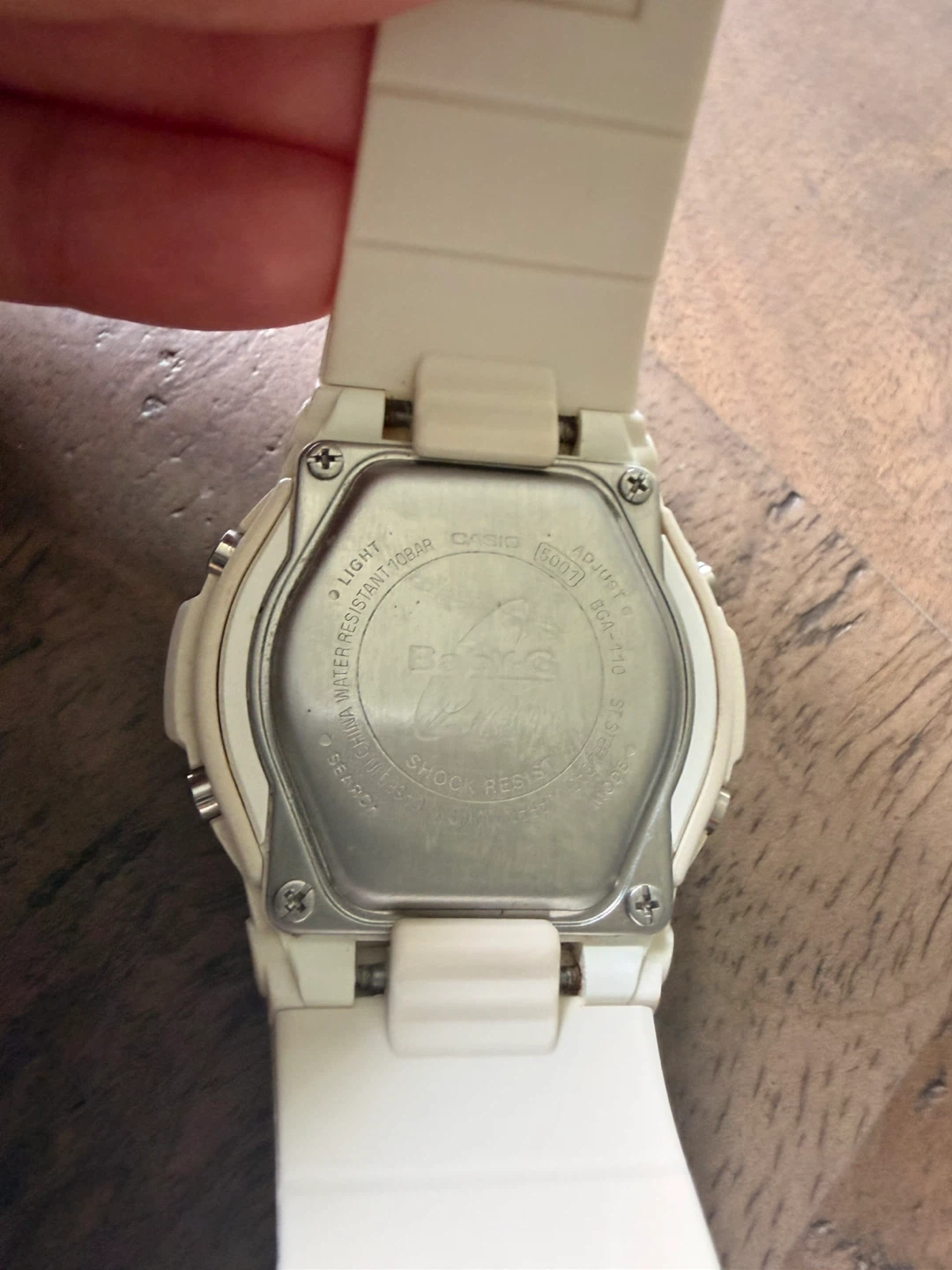 Casio Baby-G watch, model BGA-110-7B2, White with pink dial - photo 3