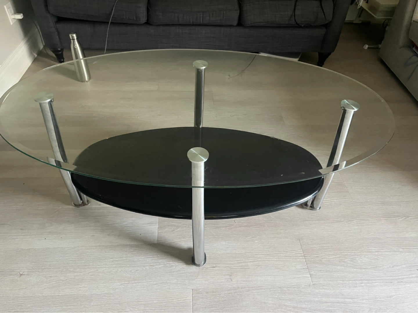 Oval Glass Coffee Table - photo 3