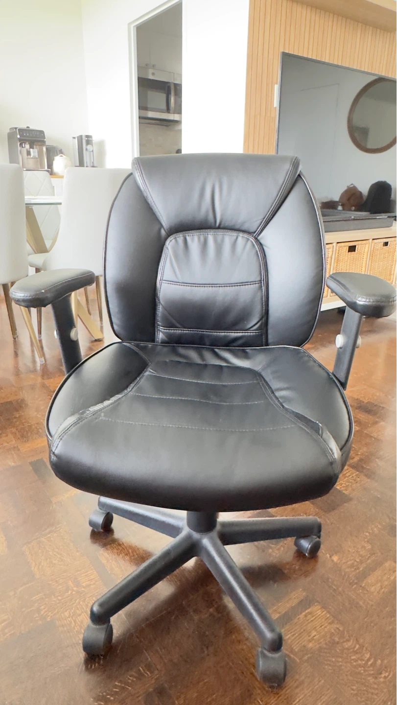 Black Leather Office Chair