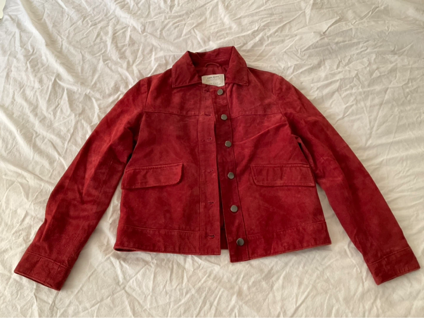 Zara Red Suede Jacket