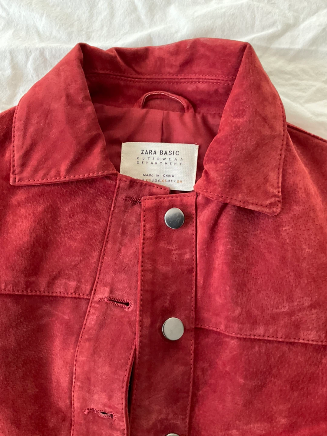 Zara Red Suede Jacket - photo 2