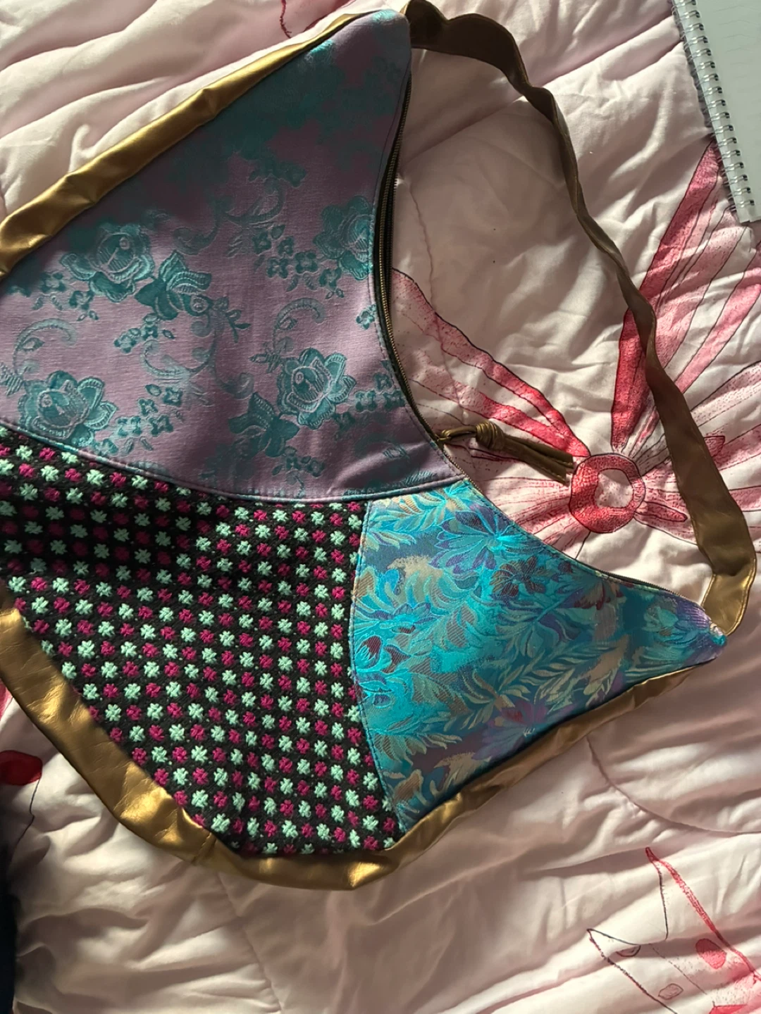 Unique Patchwork Shoulder Bag