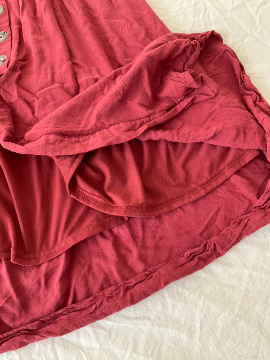 Ardene Red Button-Up Midi Dress - photo 3