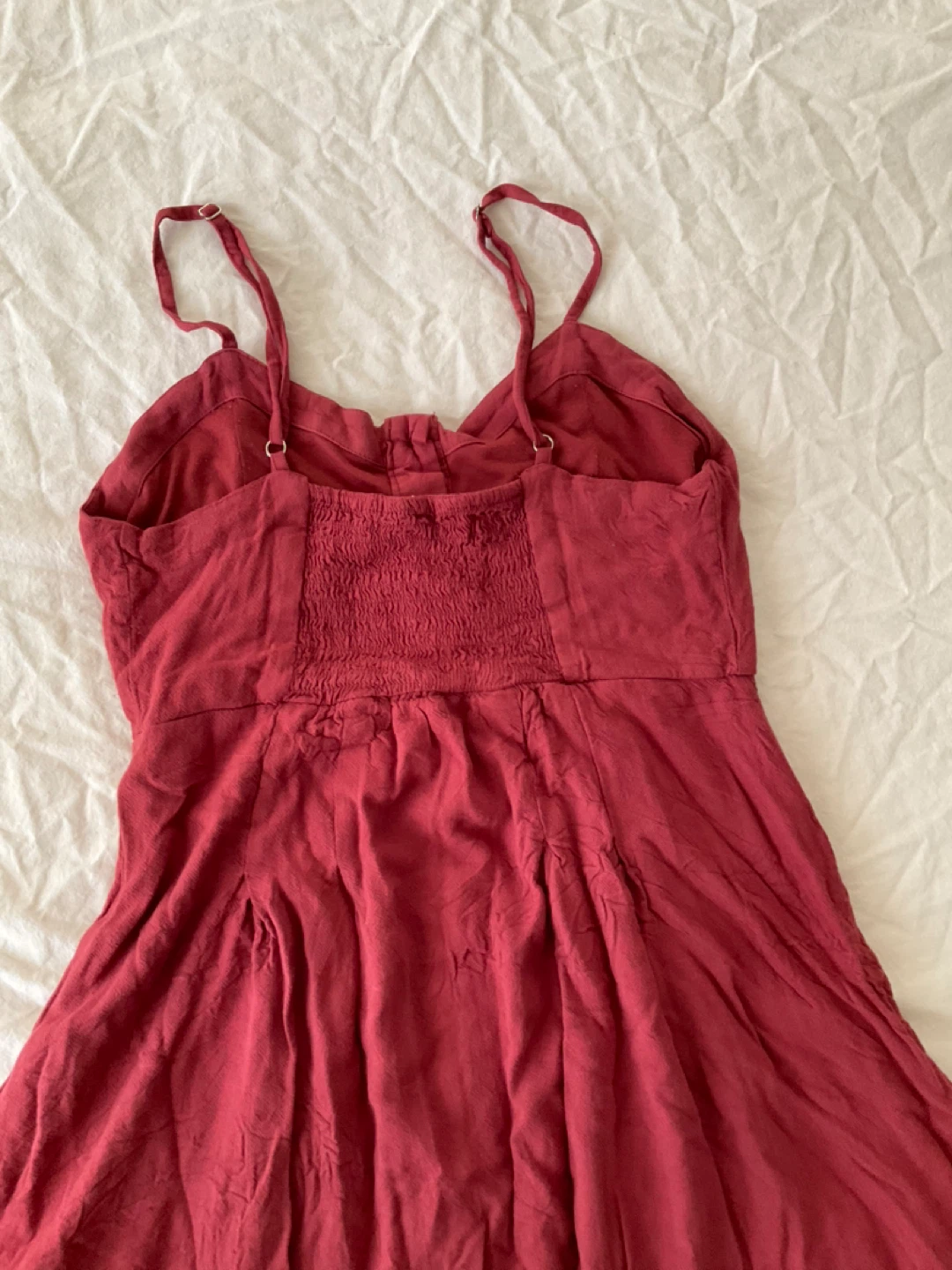 Ardene Red Button-Up Midi Dress - photo 5