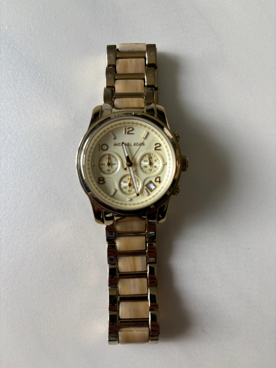 Michael Kors MK5659 women's gold-tone and tortoise acetate band
