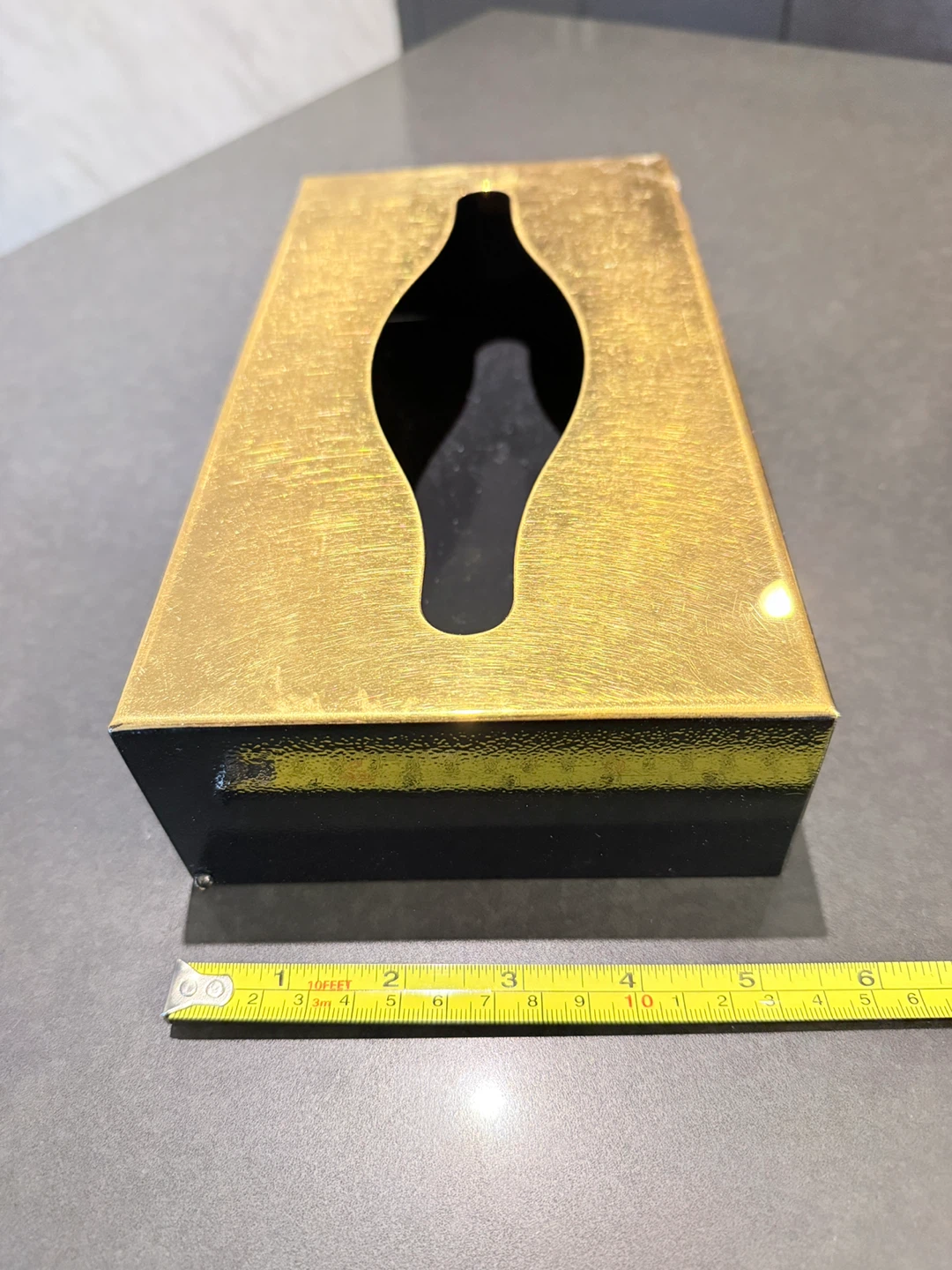 Gold Tissue Box Cover - photo 3
