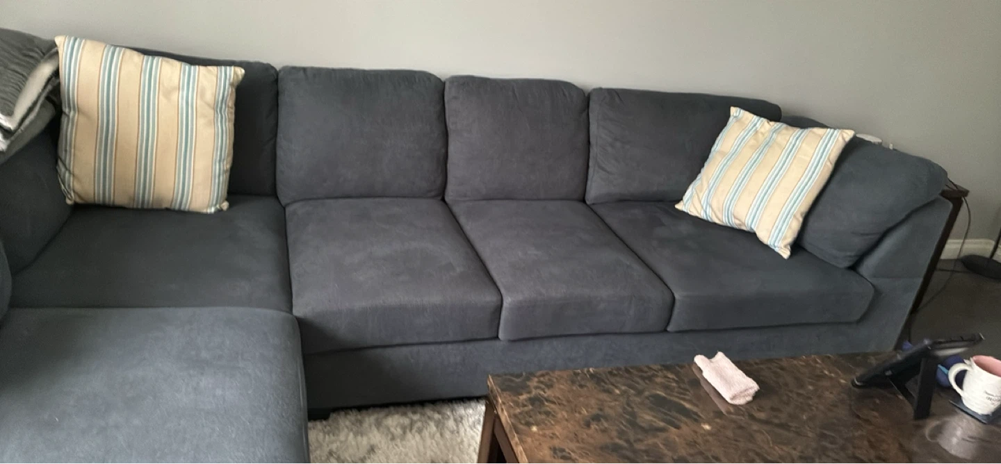 Charcoal Sectional Sofa - photo 3
