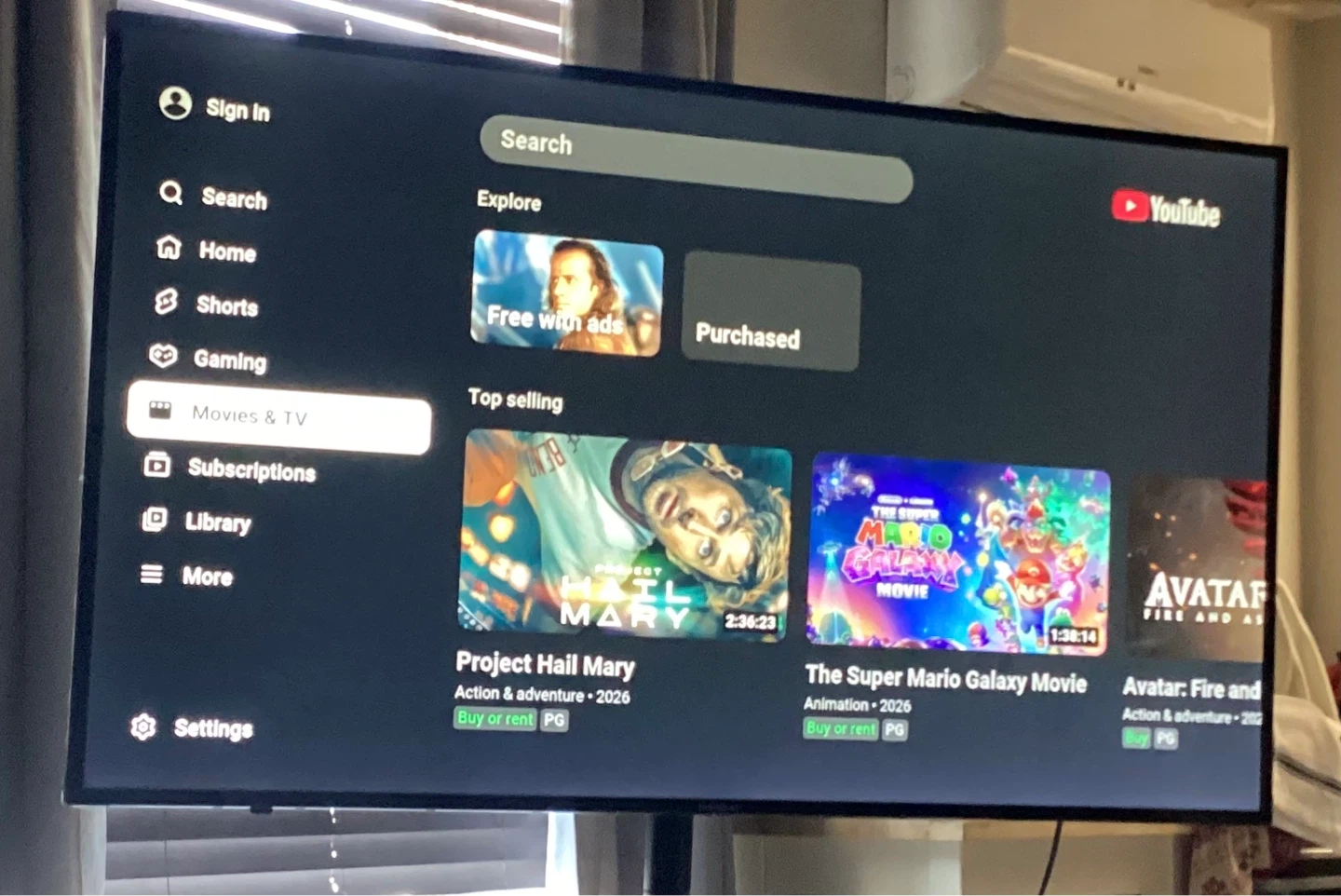 Westinghouse Smart TV 58 inch